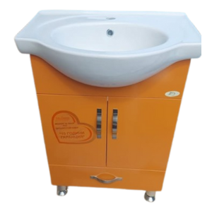 Долен стоящ PVC шкаф за баня 056 Orange