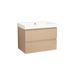 Долен конзолен PVC шкаф за баня Inter Ceramic 6037-75+УМИВ. 5953W-76CM ALETTA-75