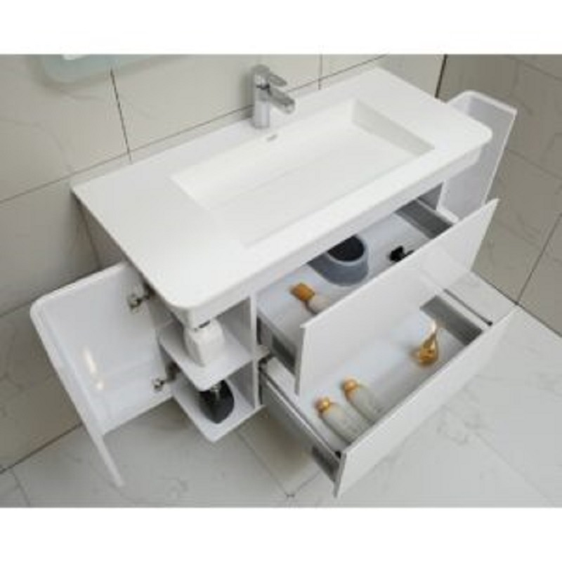 Долен конзолен PVC шкаф за баня 10046 - Image 3