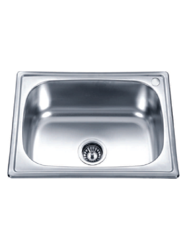 Кухненска мивка алпака Inter Ceramic ICK D6045P, 60x45 см, едно корито, хром гланц, без отцедник
