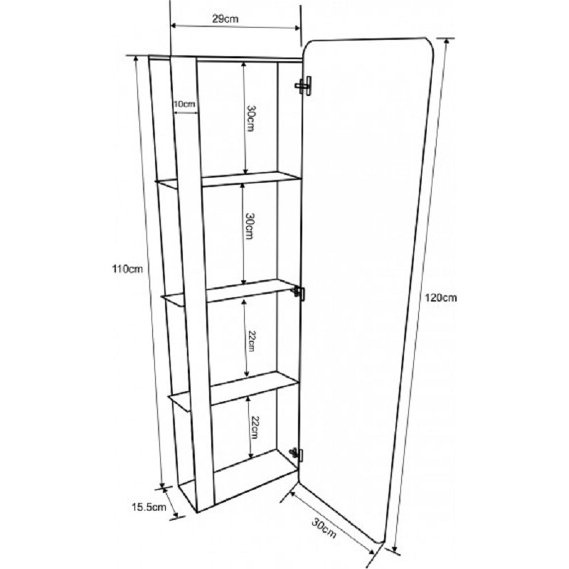 PVC Колона за баня ICP 3017 - Image 5