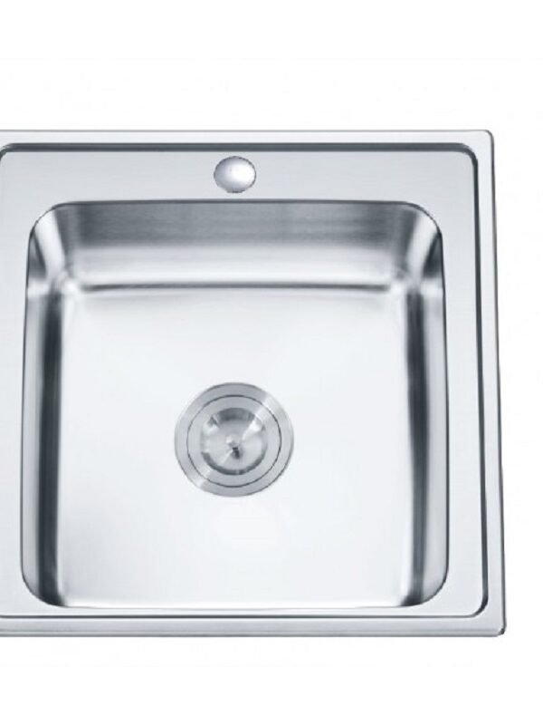 Кухненска мивка алпака Inter Ceramic ICK 5050 TAMPICO, 50x50 см, единично корито, инокс