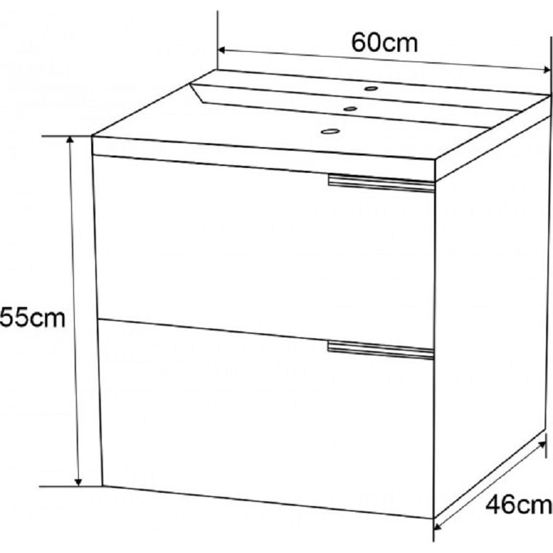 Мебели за баня ICP 5935W - Image 3