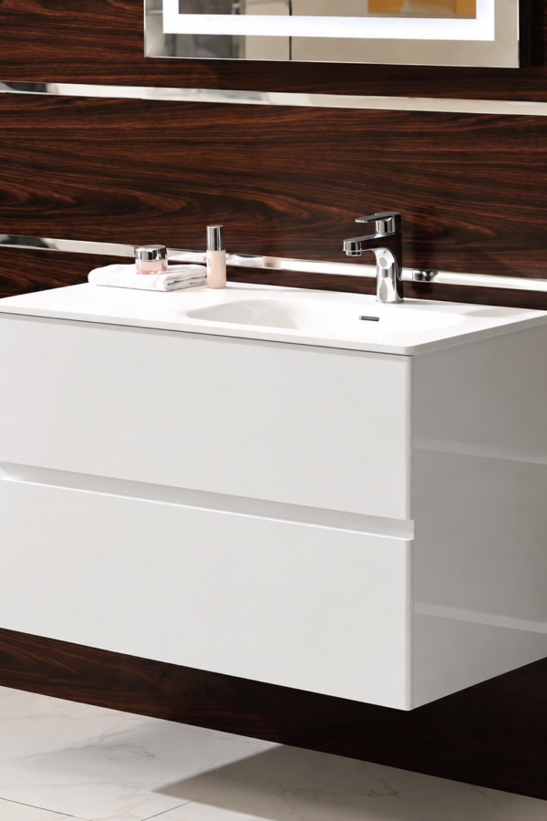 Долен конзолен PVC шкаф за баня 9060 R
