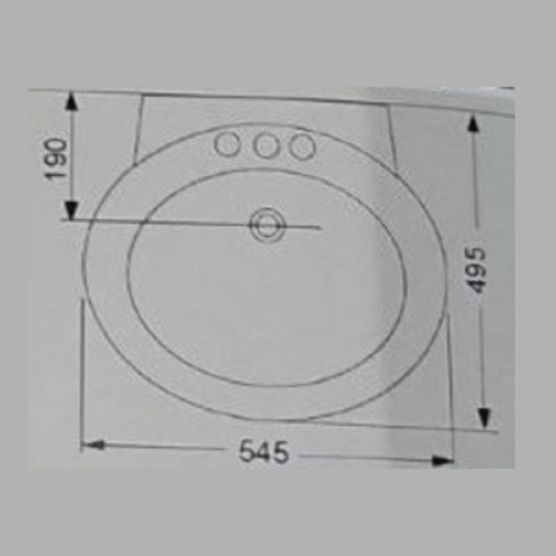 Порцеланов умивалник 5454R - Image 3