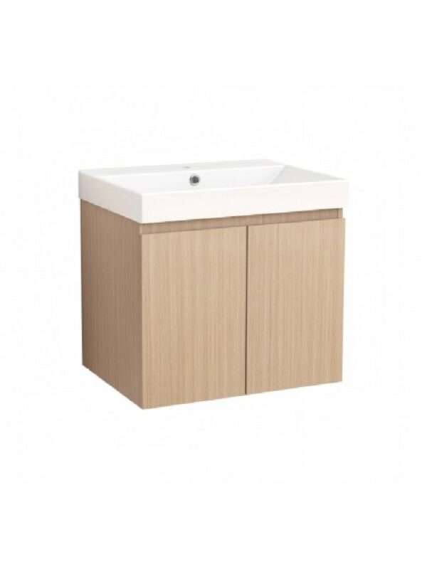 PVC шкаф за баня AMO-60 5157-60 с умивалник 5953W-2NEW